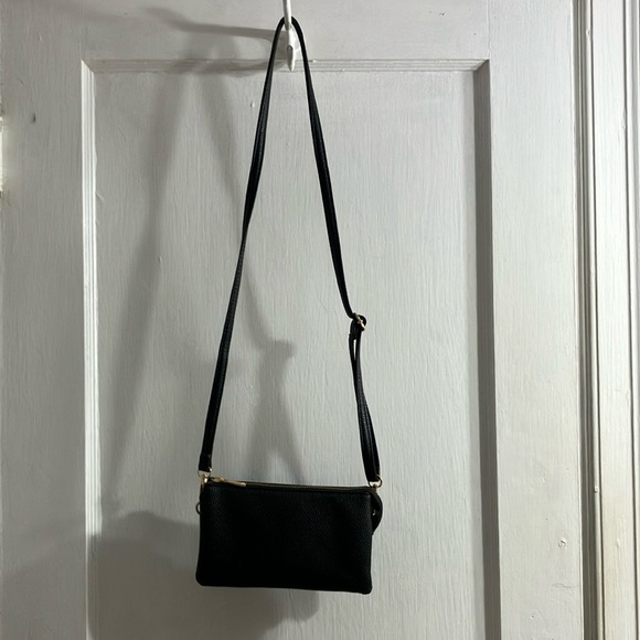 Kedzie Handbags - Soft Black Crossbody Bag